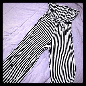 Striped Jump-suit